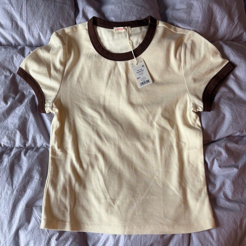 Brand New Marine Layer Lexi Rib T-shirt